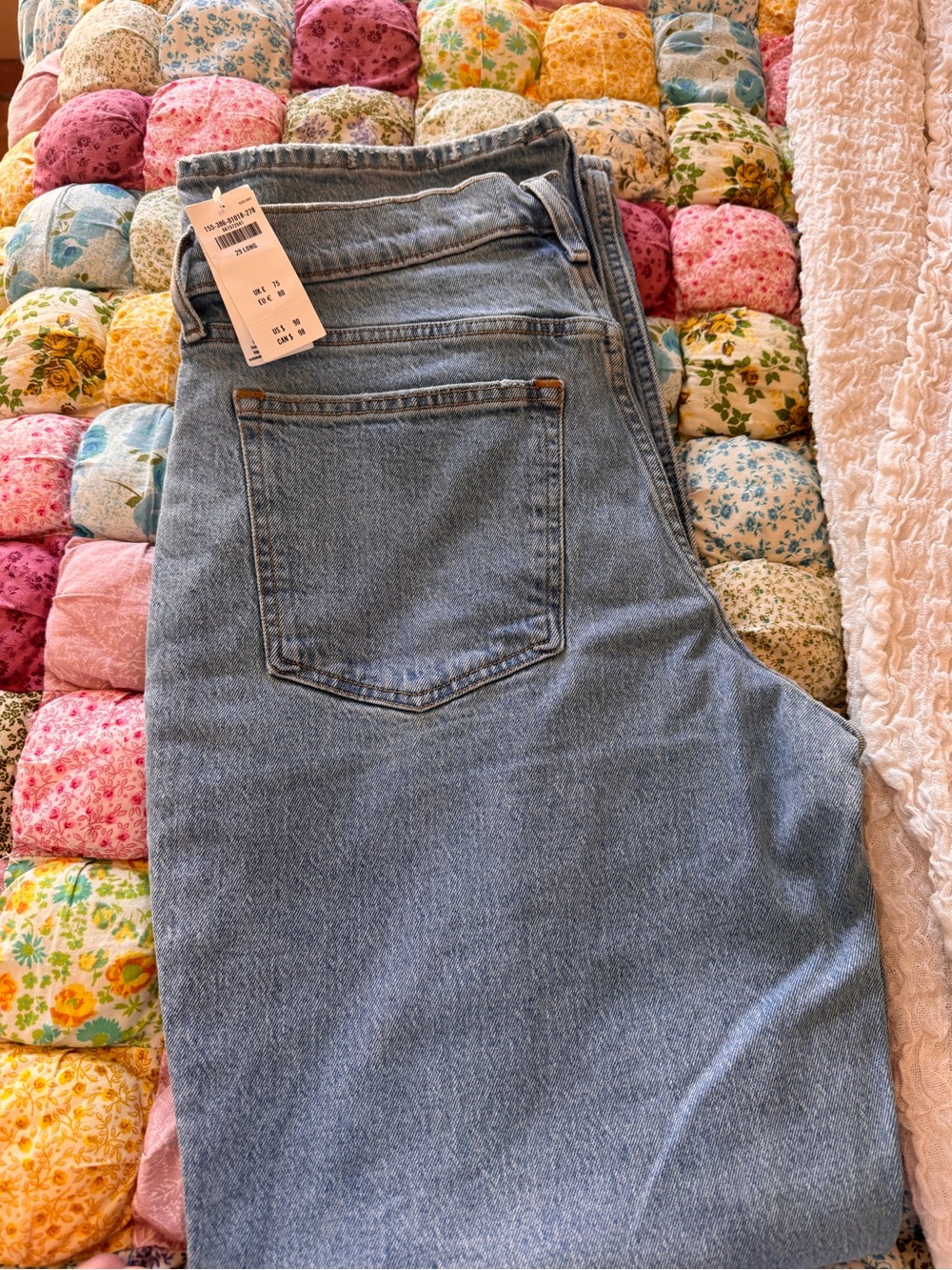 Abercrombie & Fitch curve love baggy low rise jeans NWT long inseam - Picture 2 of 7